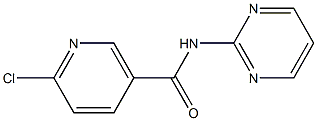 6-chloro-N-pyrimidin-2-ylnicotinamide Struktur