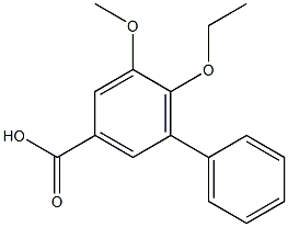 6-ethoxy-5-methoxy-1,1'-biphenyl-3-carboxylic acid Struktur