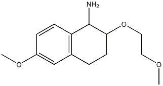 6-methoxy-2-(2-methoxyethoxy)-1,2,3,4-tetrahydronaphthalen-1-amine Struktur