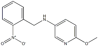 6-methoxy-N-[(2-nitrophenyl)methyl]pyridin-3-amine Struktur