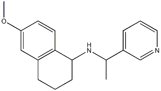 6-methoxy-N-[1-(pyridin-3-yl)ethyl]-1,2,3,4-tetrahydronaphthalen-1-amine Struktur