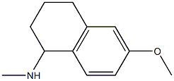 6-methoxy-N-methyl-1,2,3,4-tetrahydronaphthalen-1-amine Struktur