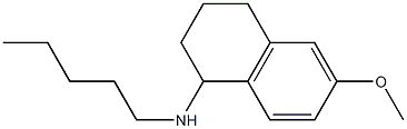 6-methoxy-N-pentyl-1,2,3,4-tetrahydronaphthalen-1-amine Struktur