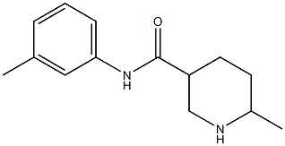 6-methyl-N-(3-methylphenyl)piperidine-3-carboxamide Struktur