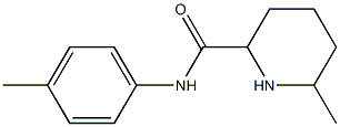 6-methyl-N-(4-methylphenyl)piperidine-2-carboxamide Struktur