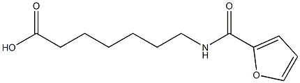 7-(2-furoylamino)heptanoic acid Struktur