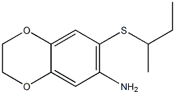 7-(butan-2-ylsulfanyl)-2,3-dihydro-1,4-benzodioxin-6-amine Struktur