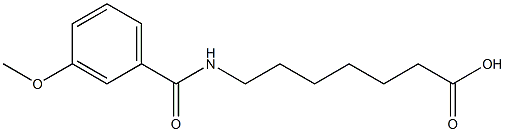 7-[(3-methoxybenzoyl)amino]heptanoic acid Struktur