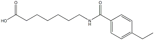 7-[(4-ethylbenzoyl)amino]heptanoic acid Struktur