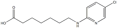 7-[(5-chloropyridin-2-yl)amino]heptanoic acid Struktur