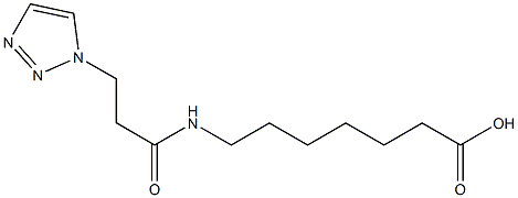 7-[3-(1H-1,2,3-triazol-1-yl)propanamido]heptanoic acid Struktur