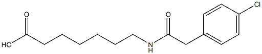 7-{[(4-chlorophenyl)acetyl]amino}heptanoic acid Struktur