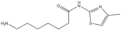 7-amino-N-(4-methyl-1,3-thiazol-2-yl)heptanamide Struktur