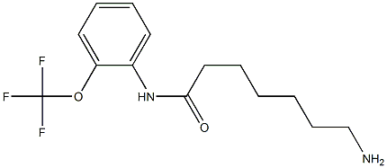 7-amino-N-[2-(trifluoromethoxy)phenyl]heptanamide Struktur