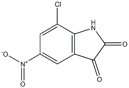 7-chloro-5-nitro-2,3-dihydro-1H-indole-2,3-dione Struktur