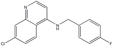 7-chloro-N-[(4-fluorophenyl)methyl]quinolin-4-amine Struktur