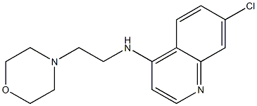 7-chloro-N-[2-(morpholin-4-yl)ethyl]quinolin-4-amine Struktur