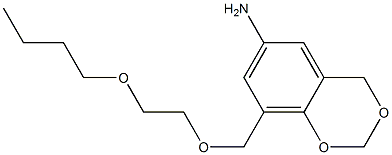 8-[(2-butoxyethoxy)methyl]-2,4-dihydro-1,3-benzodioxin-6-amine Struktur