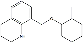 8-{[(2-methylcyclohexyl)oxy]methyl}-1,2,3,4-tetrahydroquinoline Struktur