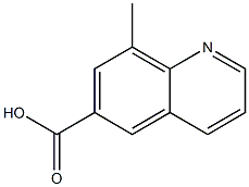 8-methylquinoline-6-carboxylic acid Struktur