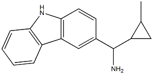 9H-carbazol-3-yl(2-methylcyclopropyl)methanamine Struktur