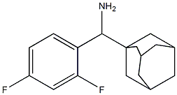 adamantan-1-yl(2,4-difluorophenyl)methanamine Struktur