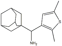 adamantan-1-yl(2,5-dimethylthiophen-3-yl)methanamine Struktur