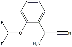 amino[2-(difluoromethoxy)phenyl]acetonitrile Struktur