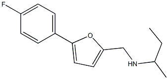 butan-2-yl({[5-(4-fluorophenyl)furan-2-yl]methyl})amine Struktur