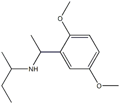 butan-2-yl[1-(2,5-dimethoxyphenyl)ethyl]amine Struktur