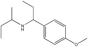 butan-2-yl[1-(4-methoxyphenyl)propyl]amine Struktur