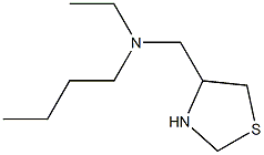 butyl(ethyl)(1,3-thiazolidin-4-ylmethyl)amine Struktur