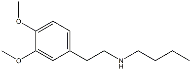 butyl[2-(3,4-dimethoxyphenyl)ethyl]amine Struktur