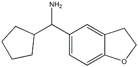 cyclopentyl(2,3-dihydro-1-benzofuran-5-yl)methanamine Struktur