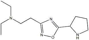 diethyl({2-[5-(pyrrolidin-2-yl)-1,2,4-oxadiazol-3-yl]ethyl})amine Struktur