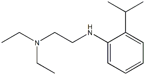 diethyl(2-{[2-(propan-2-yl)phenyl]amino}ethyl)amine Struktur