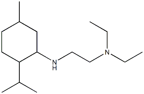 diethyl(2-{[5-methyl-2-(propan-2-yl)cyclohexyl]amino}ethyl)amine Struktur