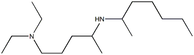 diethyl[4-(heptan-2-ylamino)pentyl]amine Struktur