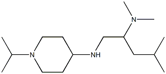 dimethyl(4-methyl-1-{[1-(propan-2-yl)piperidin-4-yl]amino}pentan-2-yl)amine Struktur