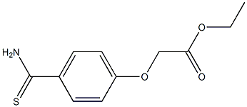 ethyl [4-(aminocarbonothioyl)phenoxy]acetate Struktur