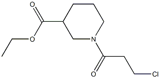 ethyl 1-(3-chloropropanoyl)piperidine-3-carboxylate Struktur