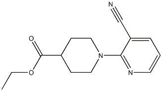 ethyl 1-(3-cyanopyridin-2-yl)piperidine-4-carboxylate Struktur