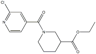 ethyl 1-[(2-chloropyridin-4-yl)carbonyl]piperidine-3-carboxylate Struktur