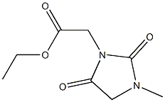 ethyl 2-(3-methyl-2,5-dioxoimidazolidin-1-yl)acetate Struktur