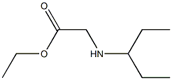 ethyl 2-(pentan-3-ylamino)acetate Struktur