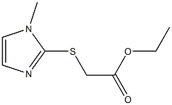 ethyl 2-[(1-methyl-1H-imidazol-2-yl)sulfanyl]acetate Struktur