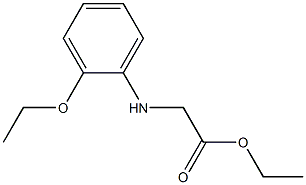 ethyl 2-[(2-ethoxyphenyl)amino]acetate Struktur