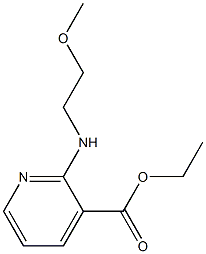 ethyl 2-[(2-methoxyethyl)amino]pyridine-3-carboxylate Struktur