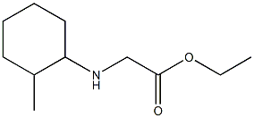 ethyl 2-[(2-methylcyclohexyl)amino]acetate Struktur