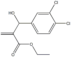 ethyl 2-[(3,4-dichlorophenyl)(hydroxy)methyl]prop-2-enoate Struktur